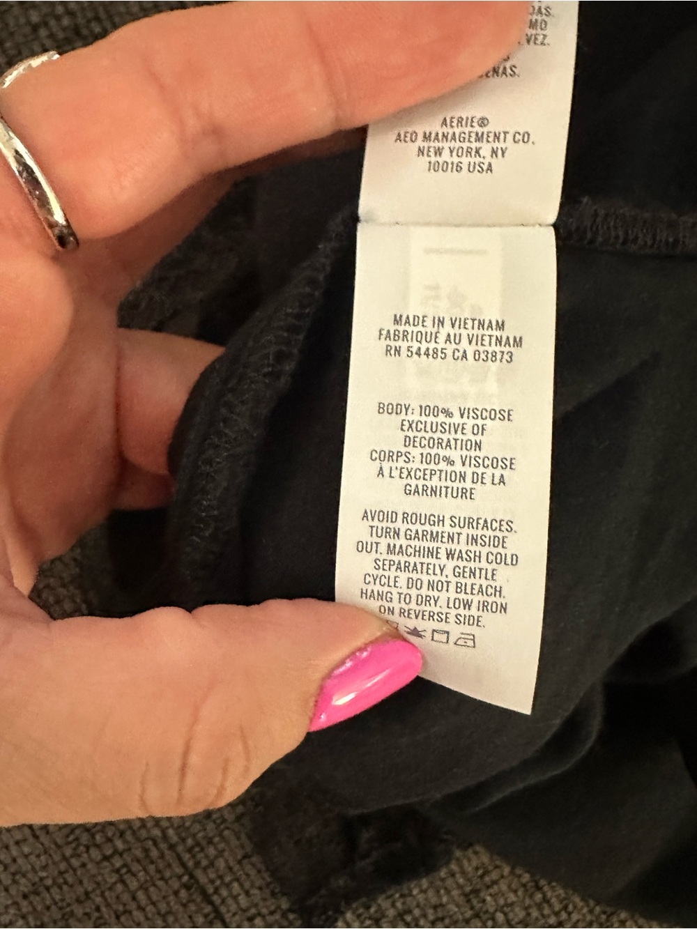 Aerie black midi slip skirt in size Large - Picture 6 of 6